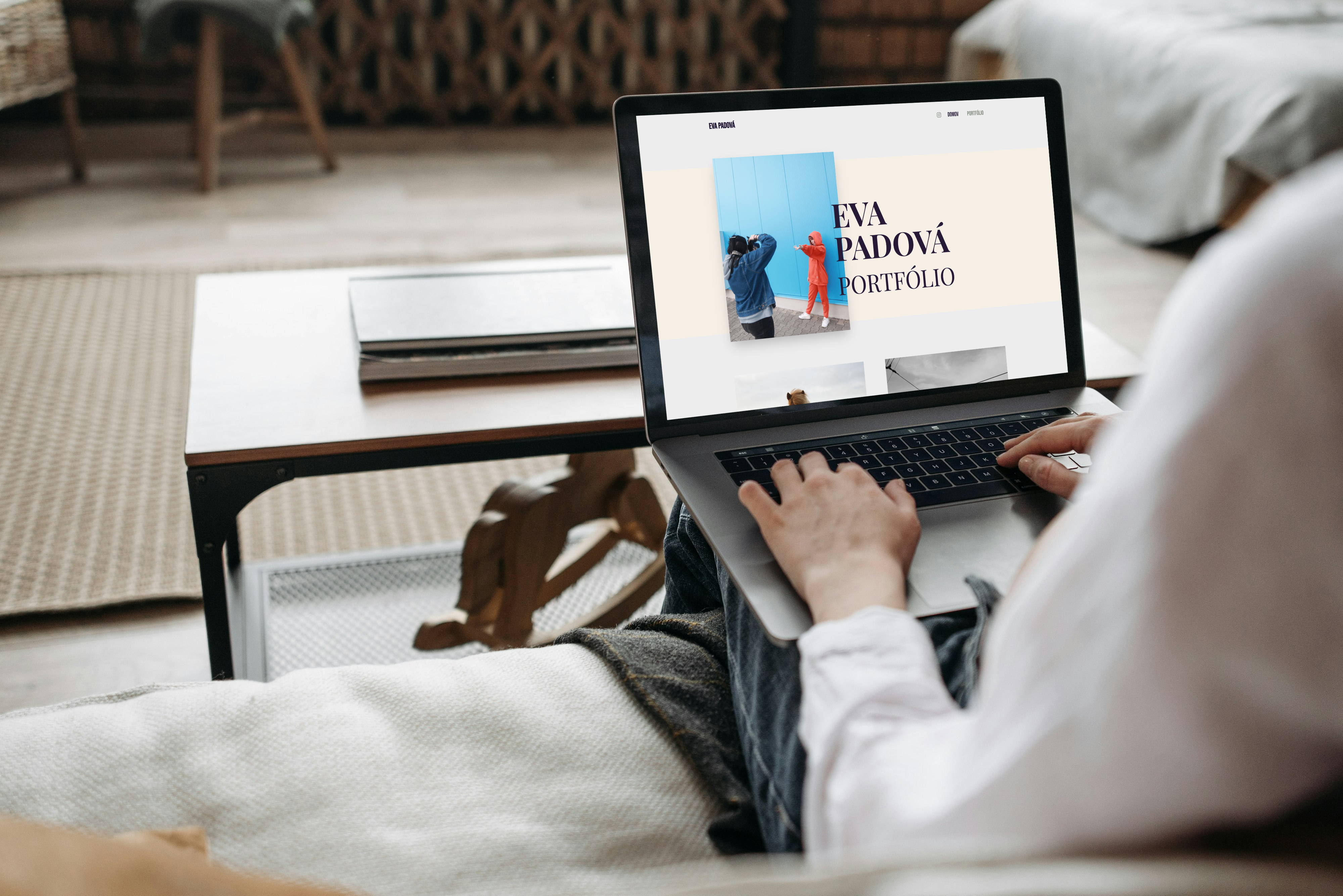 Ukazka webovej stranky Eva Padova.